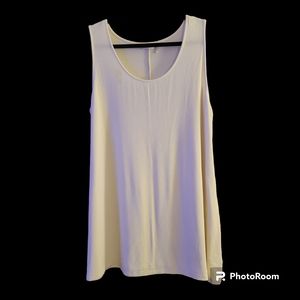 LOGO Layers Cream Ribbed Layering Tank 2X